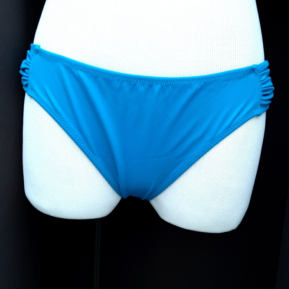 Victoria's Secret Teal Ruched Side Bikini Bottom